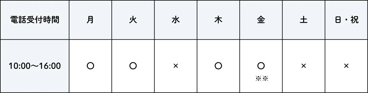 診療時間案内