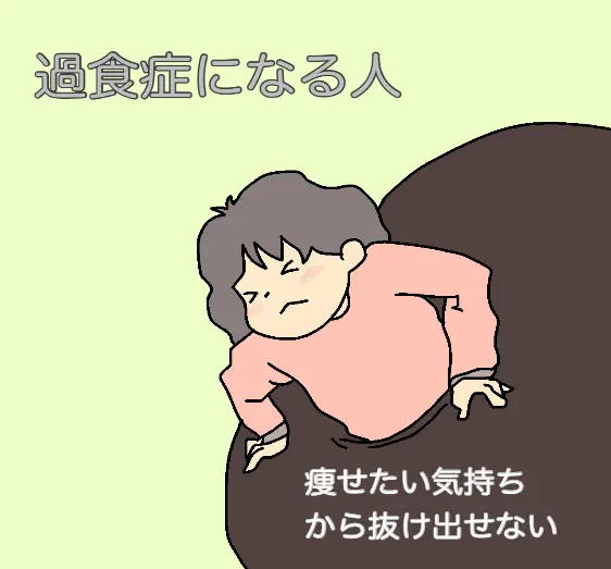 いつまでたっても穴に詰まって抜け出せない、それが過食症