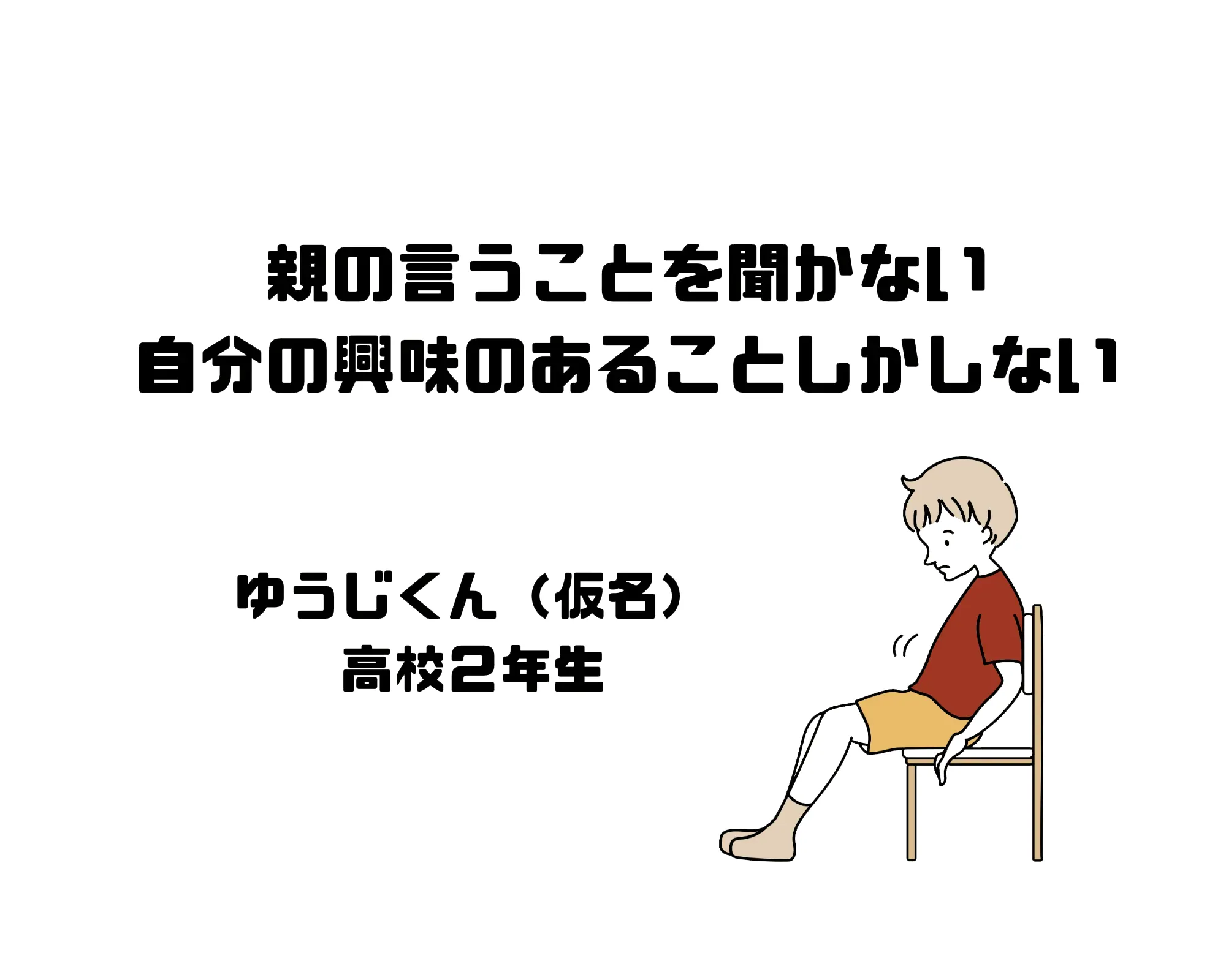 不登校ゆうじくん（仮名）の事例