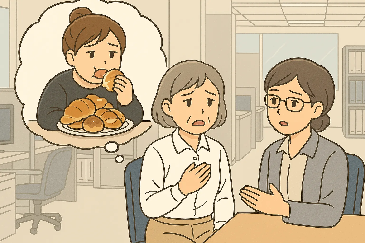職場の上司がメンタルヘルスの担当をしていて詳しいから教えてもらう：カウンセリング（摂食障害）