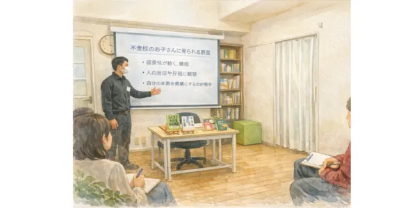 不登校のお子さんに見られる原因:カウンセリング(不登校)