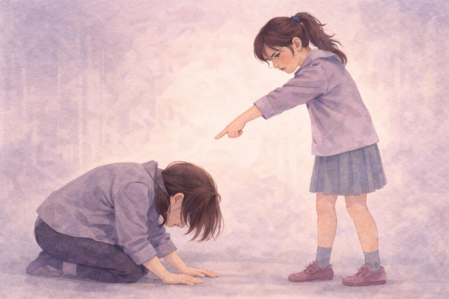 土下座させる娘:カウンセリング(家庭内暴力)