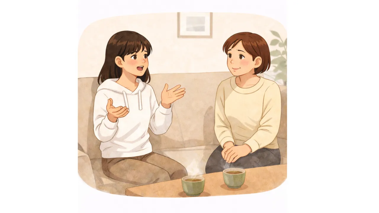 雑談が増え、子どもの口数が少しずつ増えていく。その中で、自分の気持ちや考えが言葉として出てくるようになる。：カウンセリング（摂食障害）