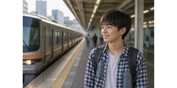 大好きな電車の前では、まさおは目が輝き、口数も多く:カウンセリング(中学生の不登校)