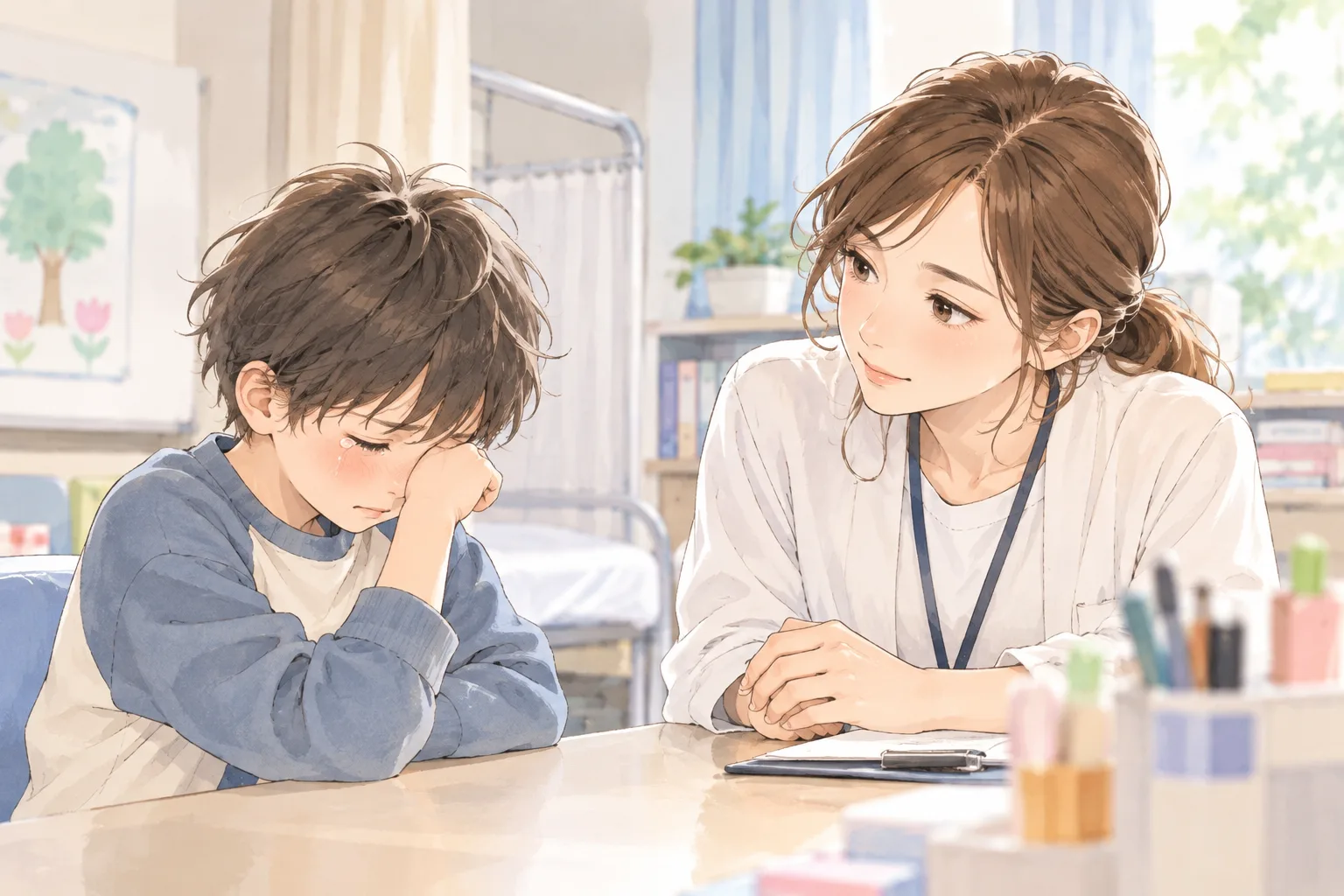 こうして自分の気持ちを少しずつ口にできるようになってくると、子どもなりに自分はどんな人間か、「自分自身への理解」が進んでいく:カウンセリング(養護教諭)