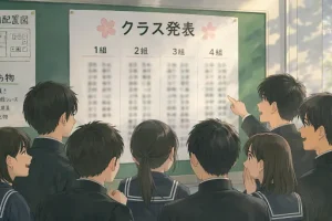 クラス替えには不安がつきもの